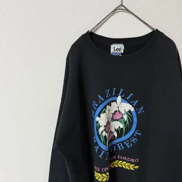 Lee Lee 구제 의류 맨투맨 트레이닝복 USA제 90s 블랙