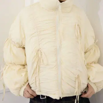 SLY RIBBON GATHER PUFFER 리본 퍼프 자켓