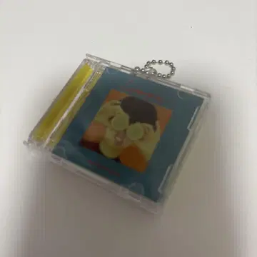 마카로니 연필 CD풍 키링 레몬파이
