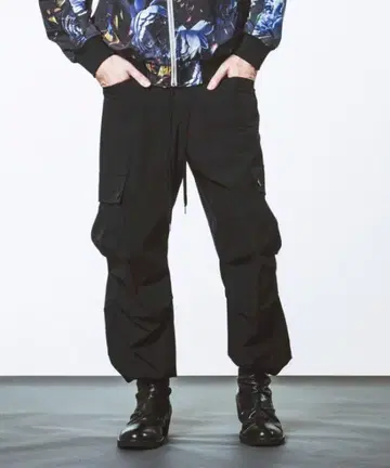 NO ID. 블랙 카고 팬츠