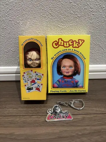 CHUCKY 차키 가챠가챠 카드놀이 키링