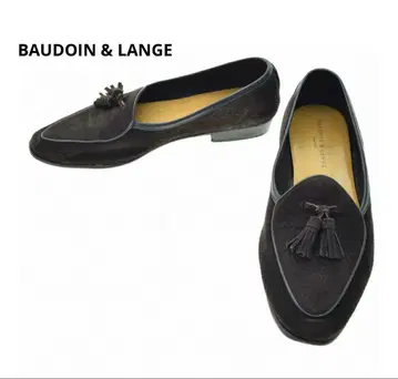BAUDOIN & LANGE 스웨이드 태슬 벨지안 가죽 로퍼