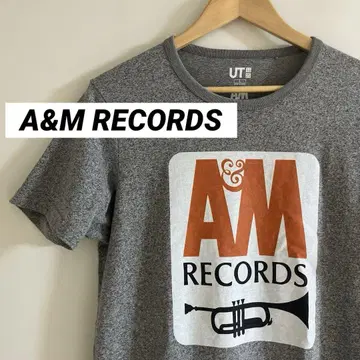 [레어] A&M RECORDS UT 유니클로 트럼펫 그레이 셔츠