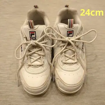 휠라 스니커즈 통굽 화이트 디스토터 프리미엄 WSS23012