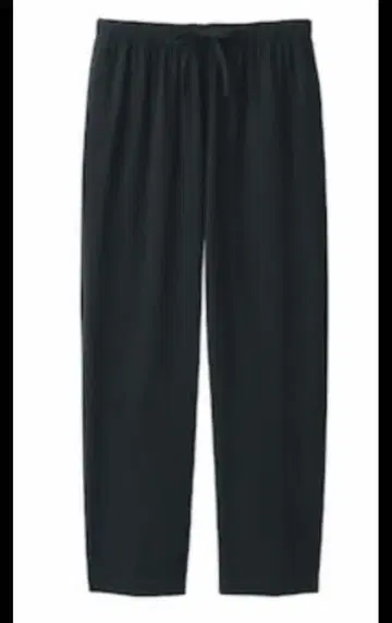 MUJI Labo 스무스 저지 릴랙스 팬츠 블랙 XL