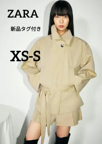ZARA 벨트 포함 트렌치코트 XS-S 사이즈 새상품 택 포함