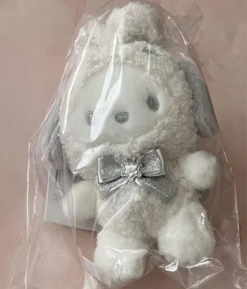 산리오 포차코 마스코트 참 후와후와 스노우 토끼 봉제 인형