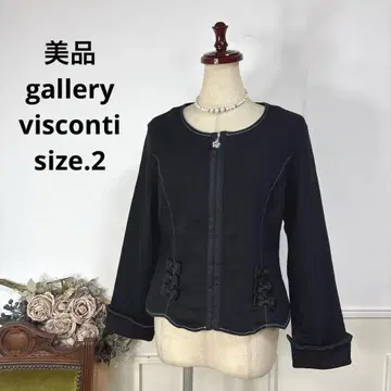 25 새상품급 gallery visconti 리본 스트레치 자켓