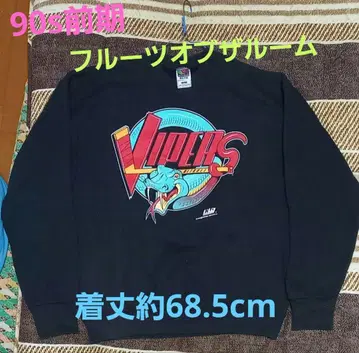 디트로이트 바이퍼스 90s 맨투맨 프룻 오브 더 룸 빈티지