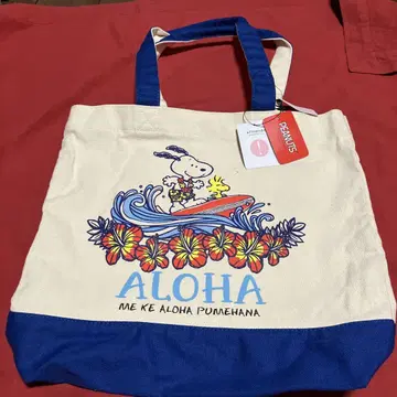스누피 ALOHA 토트백