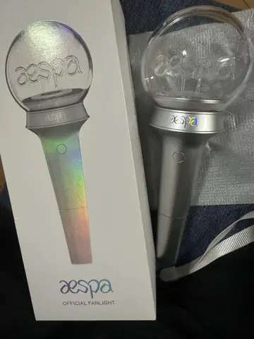 aespa 공식 응원봉 실버 새상품급 덤 포함