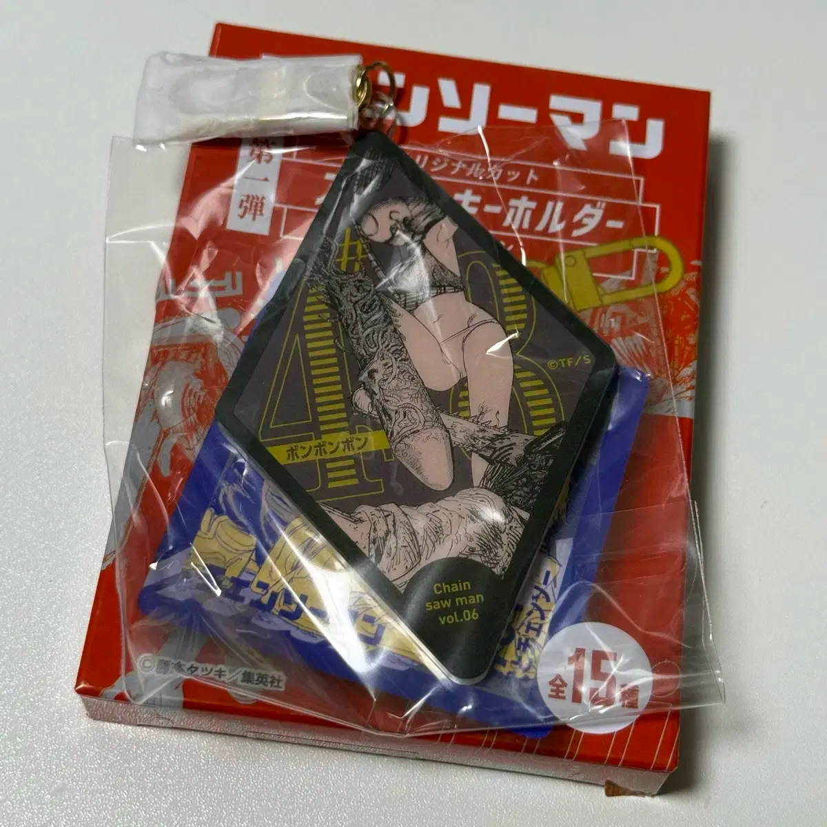 Chainsaw Man original art Reze, Denji keychain