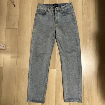 데님 팬츠 백 프린트