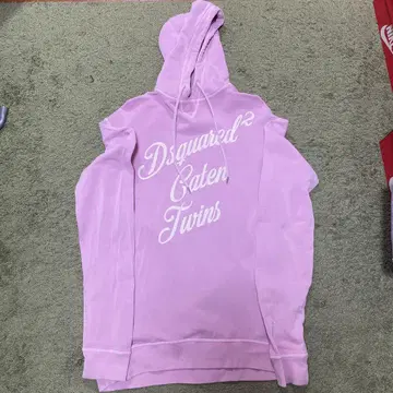 DSQUARED2 핑크 후드티 XL 공식 매장 구매