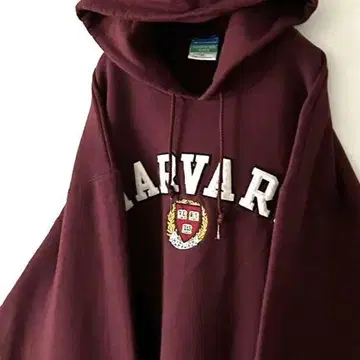 챔피온 HARVARD 로고 자수 후드티 XL 레드 빨간색 구제 의류