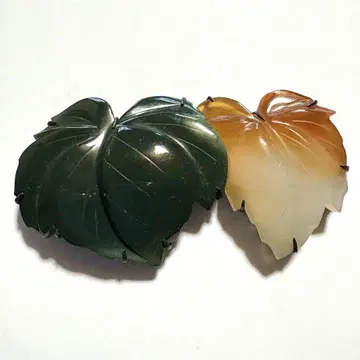 마노 잎 덩굴 앤티크 오비 고정 띠 마노 아게이트 레트로 다이쇼 로망