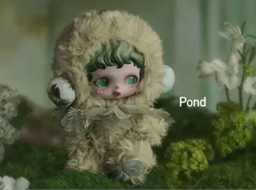 POPMART 스컬팬더 SKULLPANDA 봉제 인형 Pond 그린