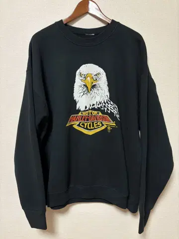 구제 의류 80s Harley-Davidson 이글 맨투맨 고로즈