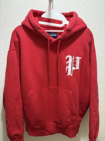 PHATRNK 후드티 빨간색 P 로고 자수 희귀 레어 컬러