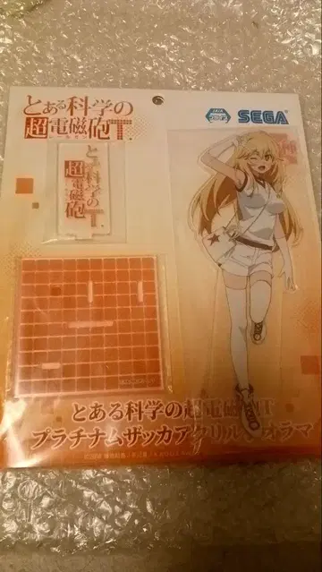 어떤 과학의 초전자포T 플래티넘 잡화 아크릴 디오라마 쇼쿠호 미사키