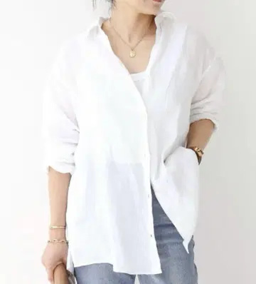 새상품급 23SS MUSE 두지엠 클라세 와이어 린넨 워시 셔츠