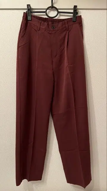 버건디 팬츠 L 사이즈