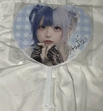 러브라이브 하야테 하프 기념일 부채 하자품