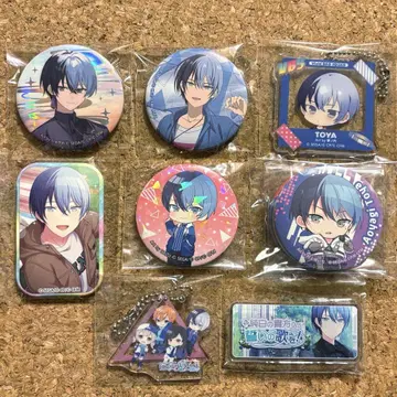 프로세카 아오야기 토야 묶음 판매 8점 캔뱃지 비비버스