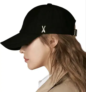VARZAR 바자르 골드 스터드 오버핏 볼캡 블랙