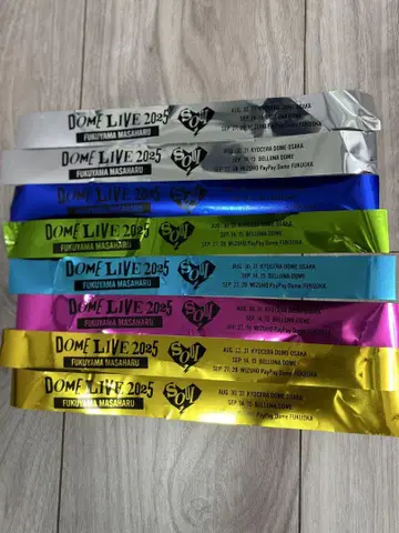 후쿠야마 마사히로 DOME LIVE 금 테이프 6색 세트