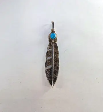 실버 925 페더 목걸이 탑