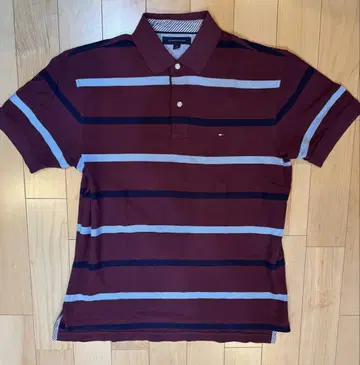 TOMMY HILFIGER 타미힐피거 피케 셔츠 보더 반팔