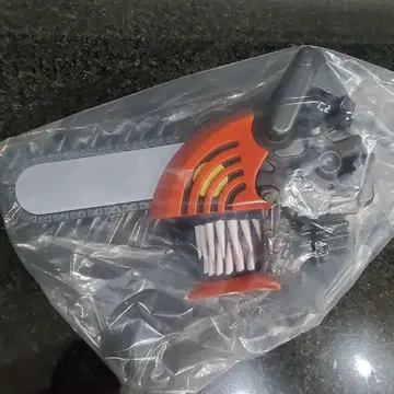 미사용품 체인소 맨 헤드형 팝콘 바스켓