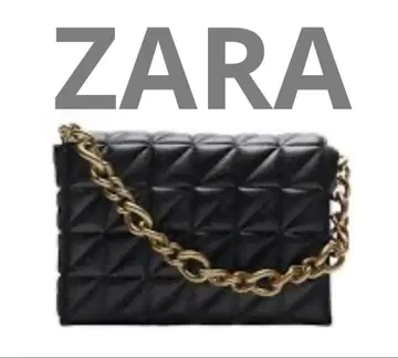 [ 새상품 ] ZARA 체인 팩 블랙 퀼팅
