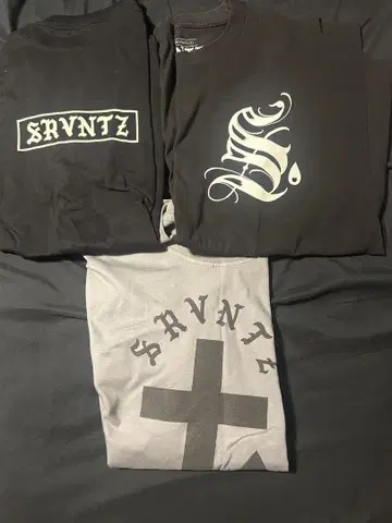 SRVNT 티셔츠 3장 세트