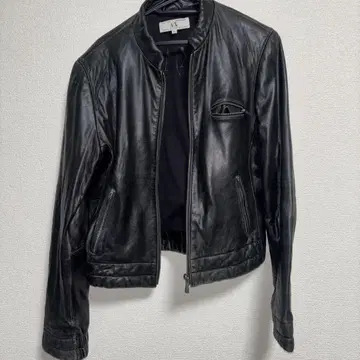 Armani Exchange 블랙 가죽 자켓 M