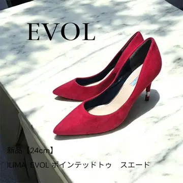 [ 미사용 ] EVOL ILIMA 스웨이드 스틸레토 하이힐 24cm