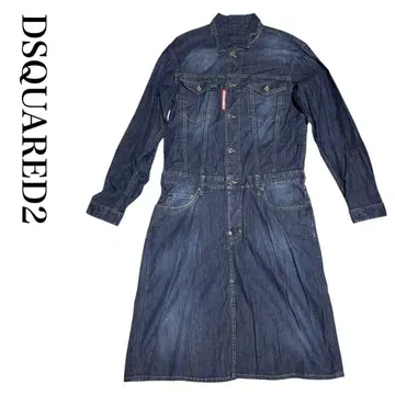 DSQUARED2 데님 롱 원피스 올인원 긴팔 38