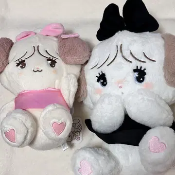 mikko BLACK RIBBON 천사 인형 수플레 2세트