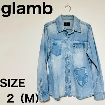 [ 가격 협의 OK ] glamb 디자인 데미지 데님 자켓 사이즈 2