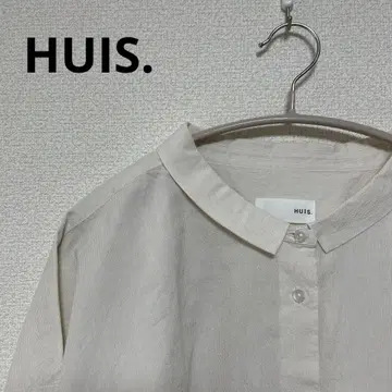 중고품 HUIS. 8분 소매 코드 레인 와이드 블라우스