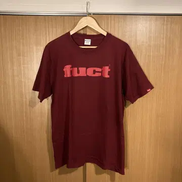 FUCT 파크 T셔츠 로고 와인 레드 XL 빅