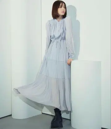 플리츠 티어드 원피스 25ss 코코딜