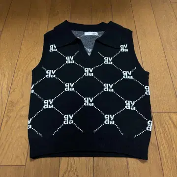 GYDA 슬리브리스 니트 블랙