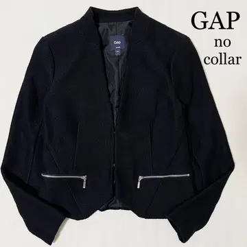 GAP 노카라 테일러드 자켓 디자인 자켓 블랙 수트