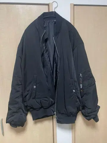 [ act'm ] 빅 실루엣 MA-1 충전솜 블루종