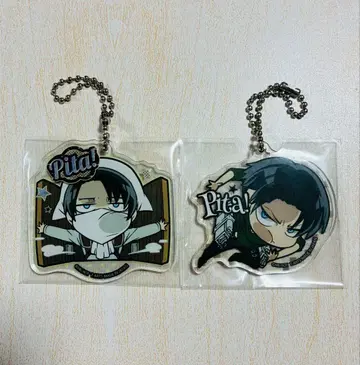 진격의 거인 핏!데포메 아크릴 키링 리바이 청소 병장