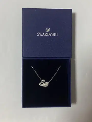 Swarovski 백조 모티브 목걸이