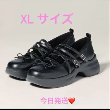 GU rokh 멜리제인 슈즈 블랙 XL 사이즈