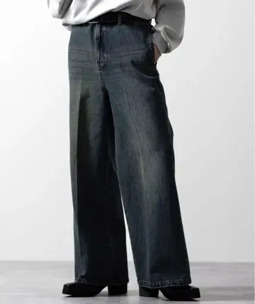 [CLEL] Vintage Design Flare Denim Pants